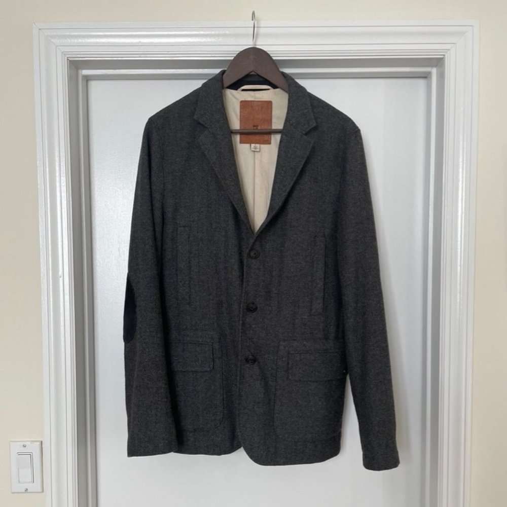 Scotch & Soda Tweed Jacket with Elbow Patches